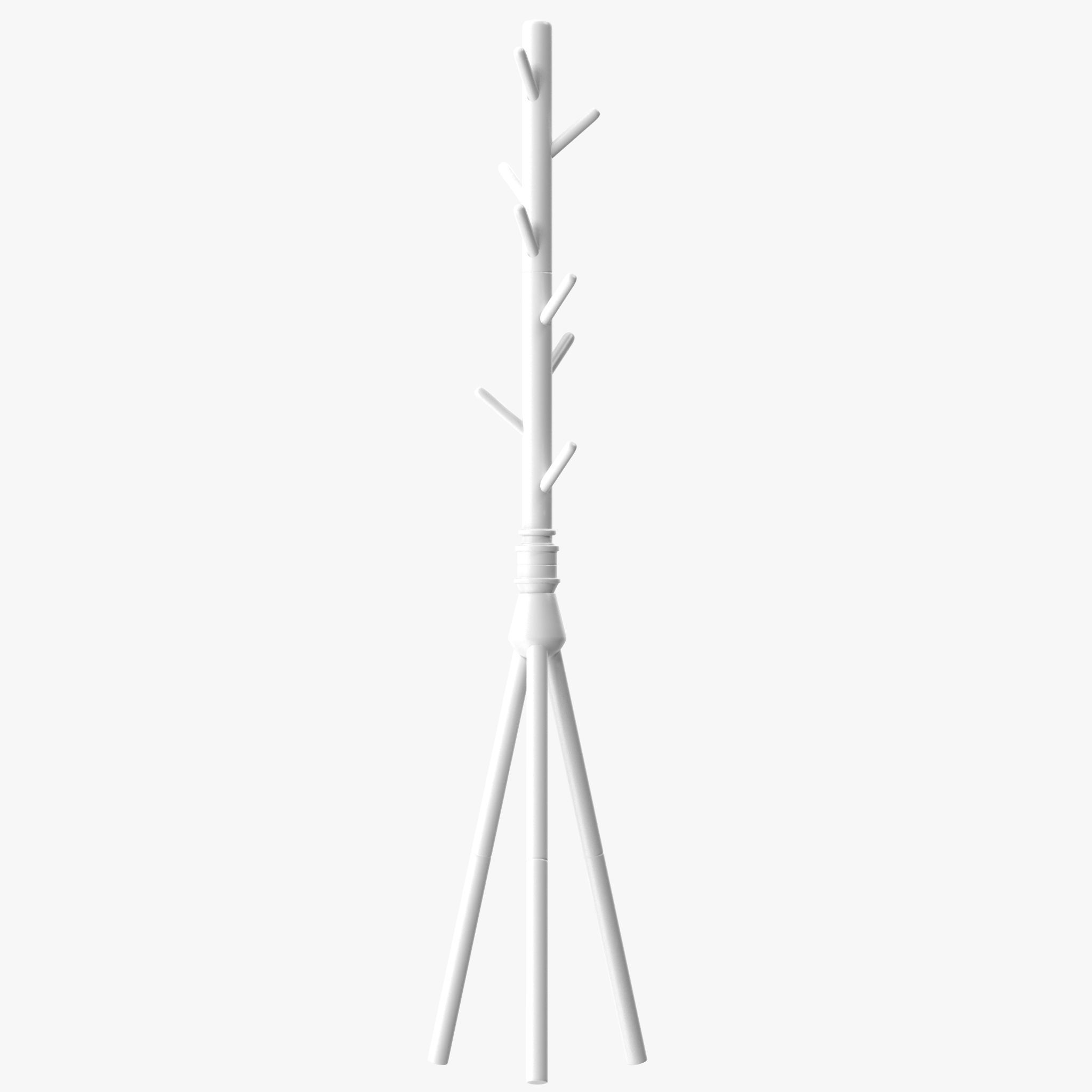 Coat Rack Stand with 7 Hooks 3D model_10