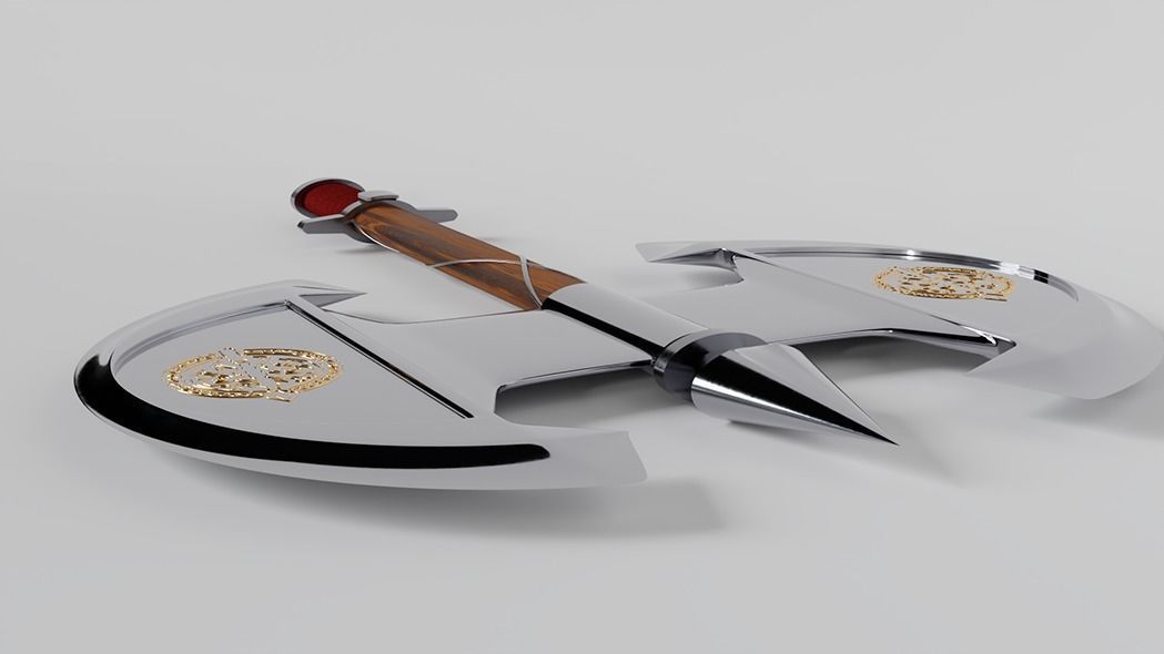 Warrior Axe 3D model_7