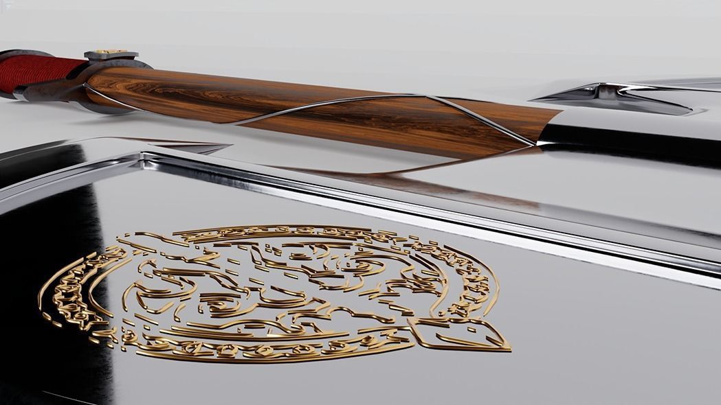 Warrior Axe 3D model_4