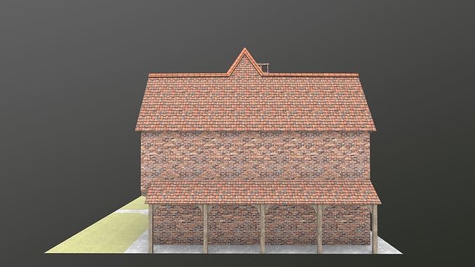 Timb Farm House AR VR 3D Model  Low-poly 3D model 4