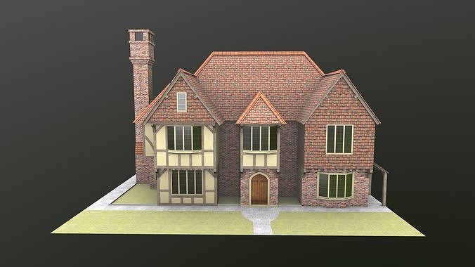 Timb Farm House AR VR 3D Model  Low-poly 3D model