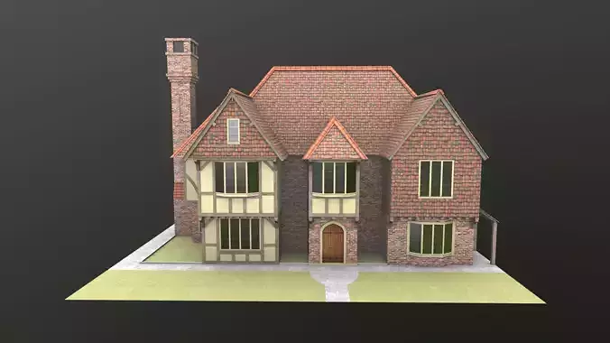 Timb Farm House AR VR 3D Model 