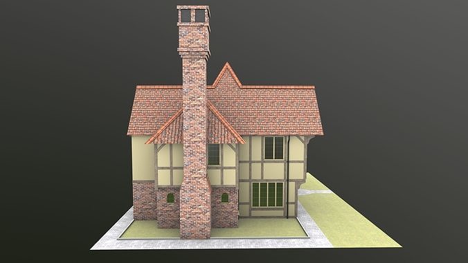 Timb Farm House AR VR 3D Model  Low-poly 3D model 2