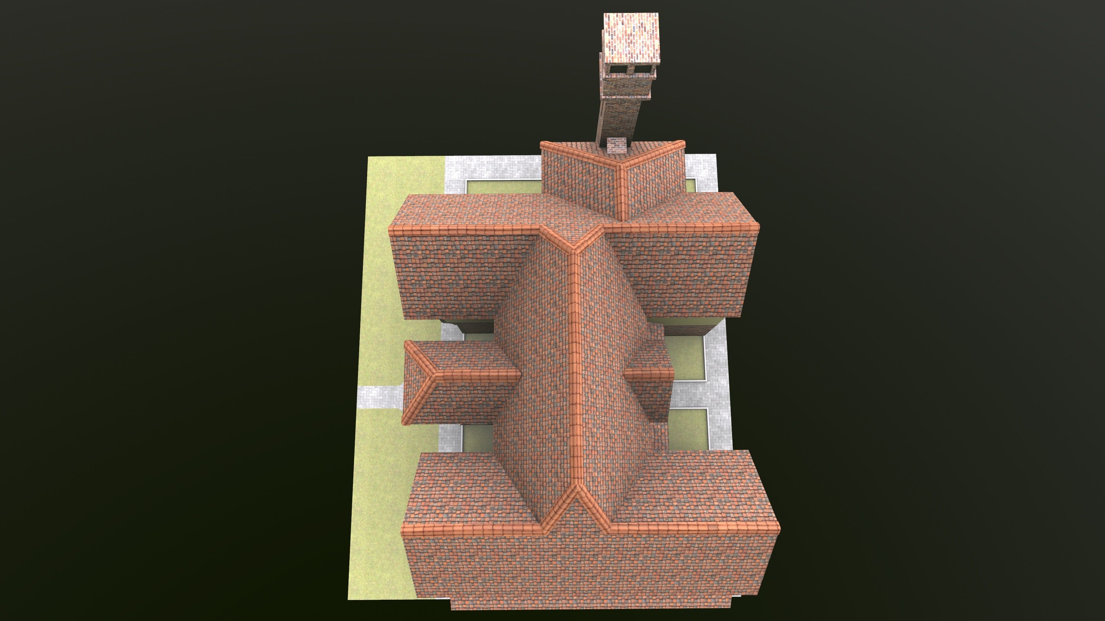 Timb Farm House AR VR 3D Model  Low-poly 3D model_6