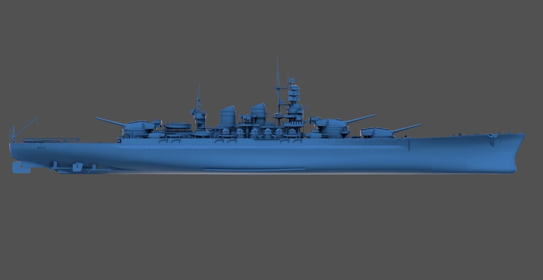 Battleship RN Roma - Personal license - 1-200 scale 3D model 3D ...