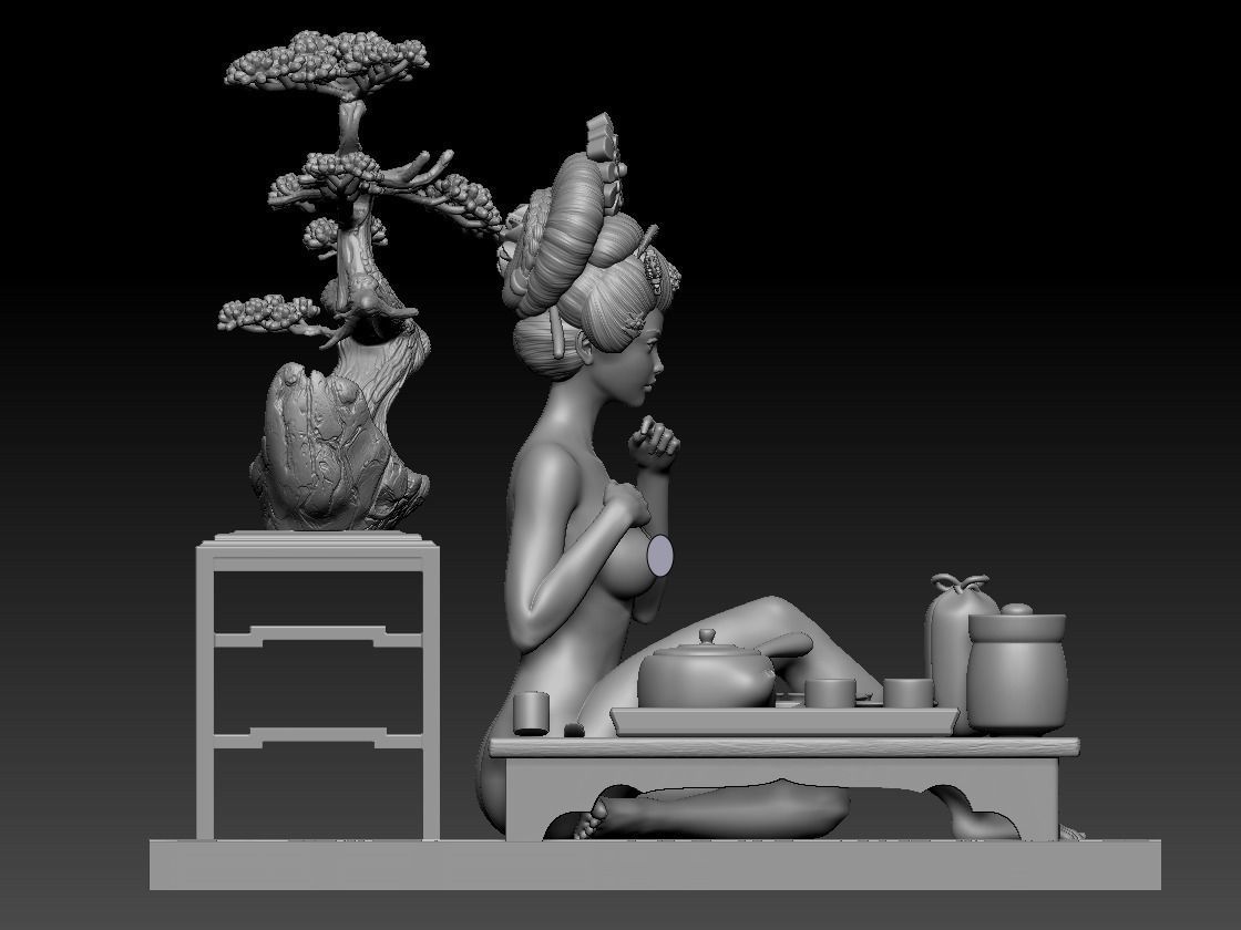 Geisha - Maiko 3D print model_12