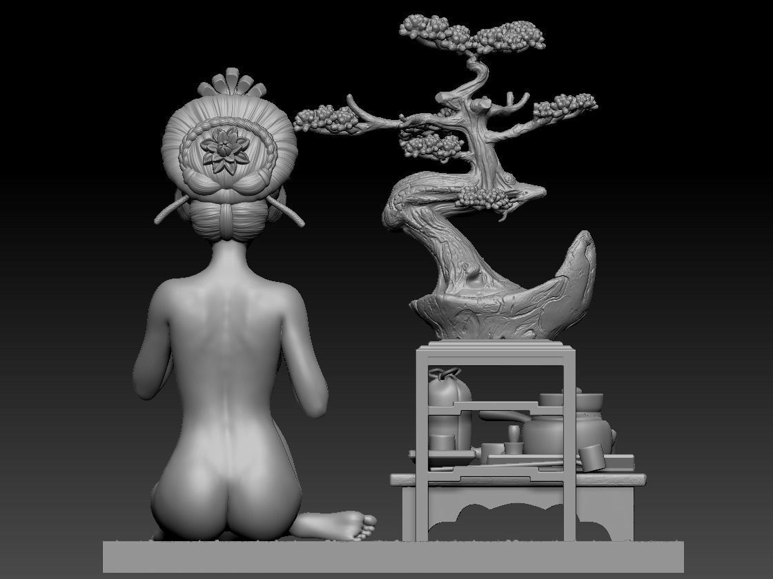 Geisha - Maiko 3D print model_11