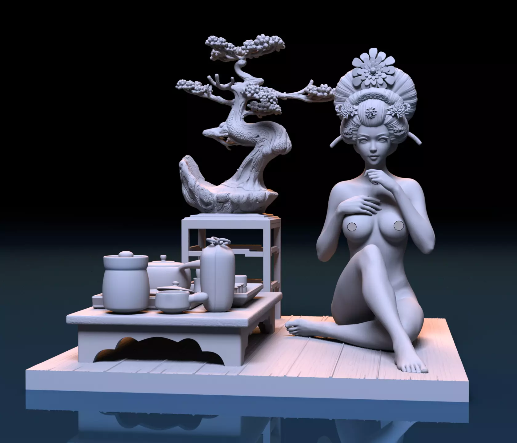 Geisha - Maiko 3D print model_0