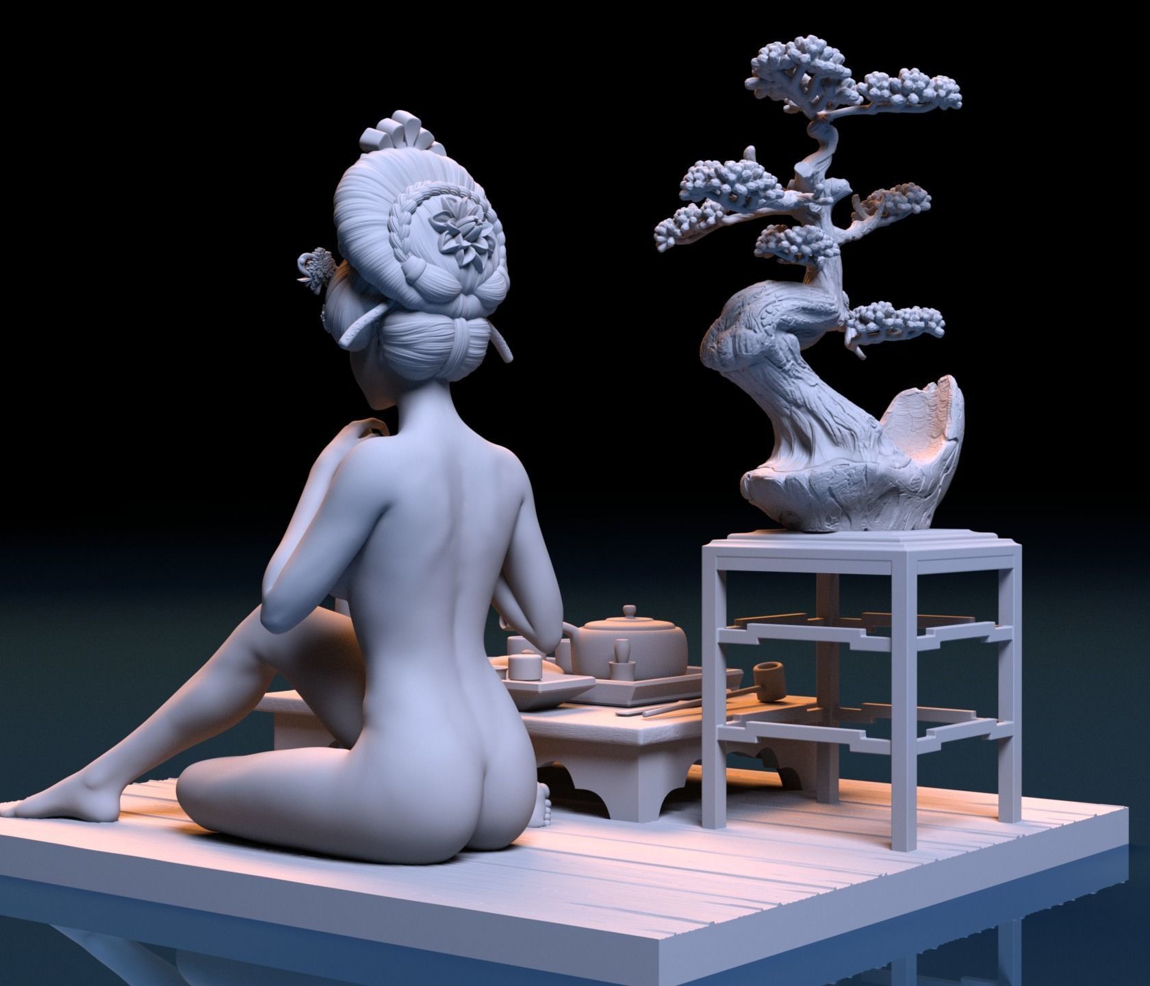 Geisha - Maiko 3D print model_4