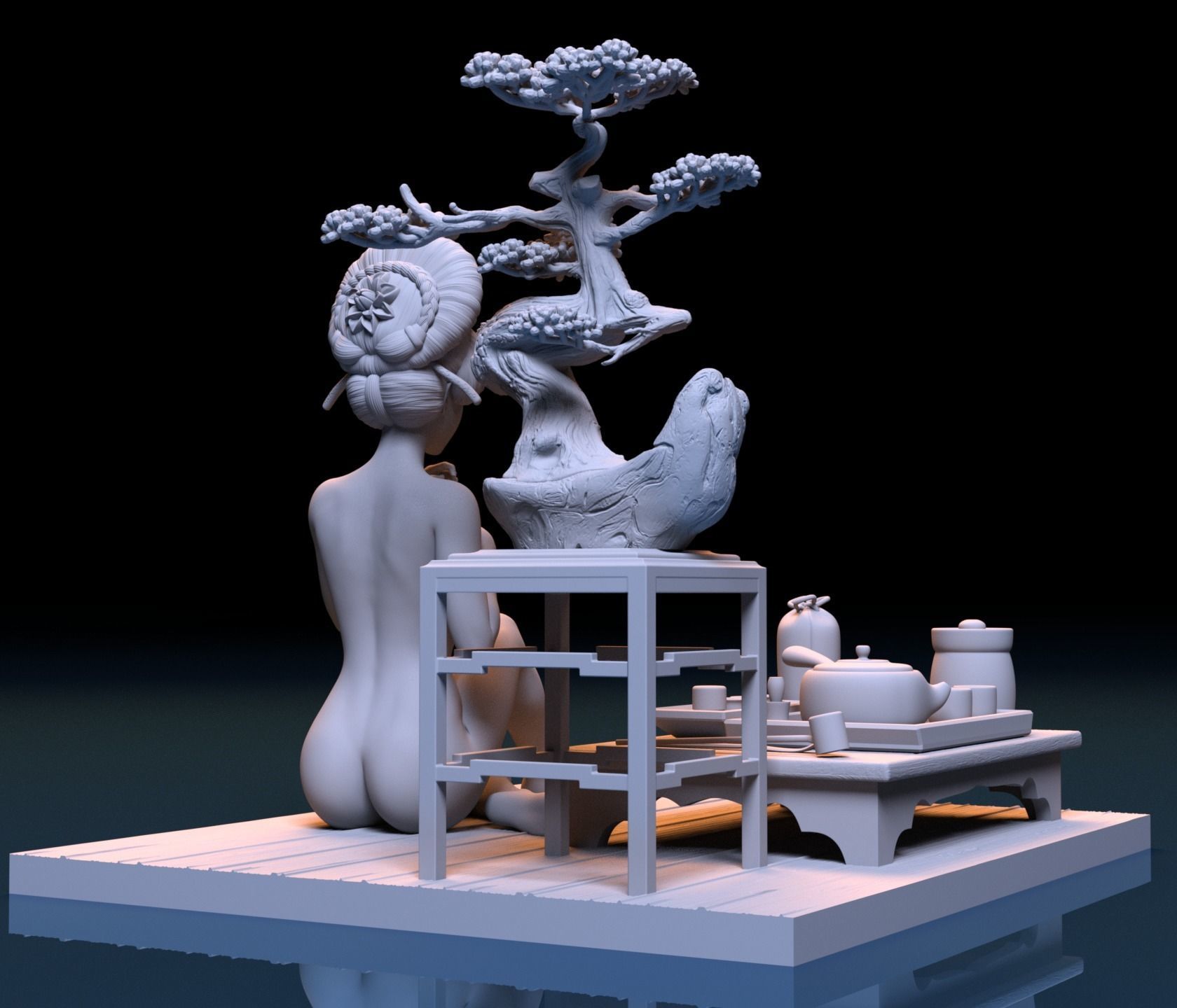 Geisha - Maiko 3D print model_5