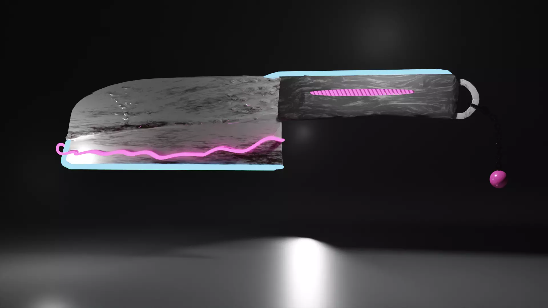 Cyberpunk butcher knife Free 3D model
