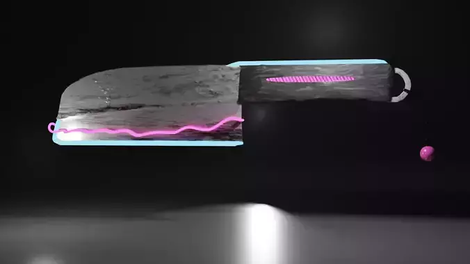Cyberpunk butcher knife Free 3D model