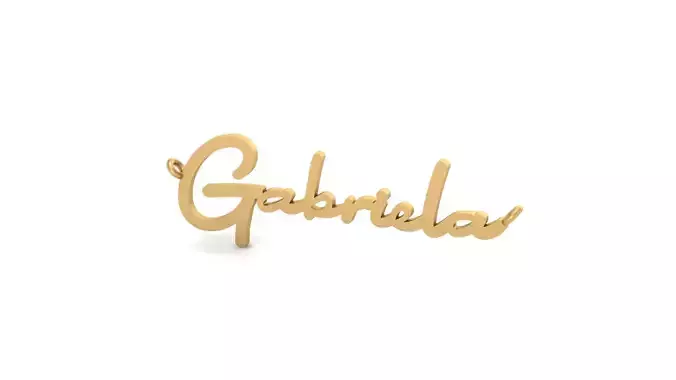 Nome Gabriela 3D print model