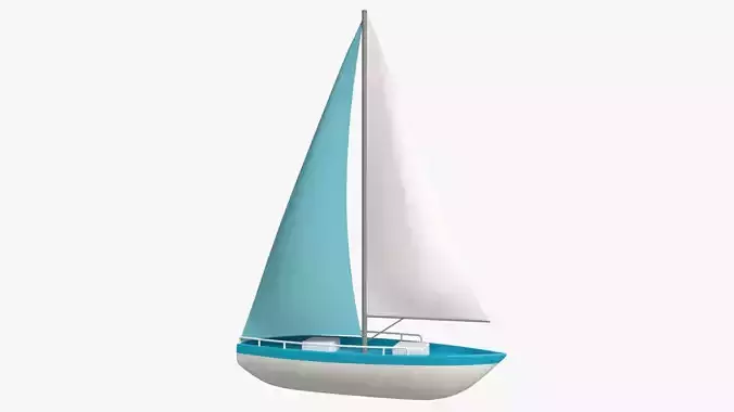 Sailing Boat Yacht Stylized