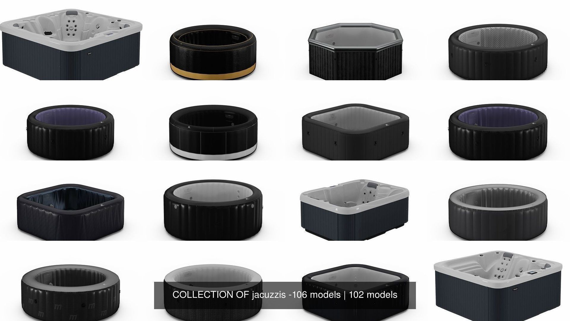 COLLECTION OF jacuzzis -106 models _147