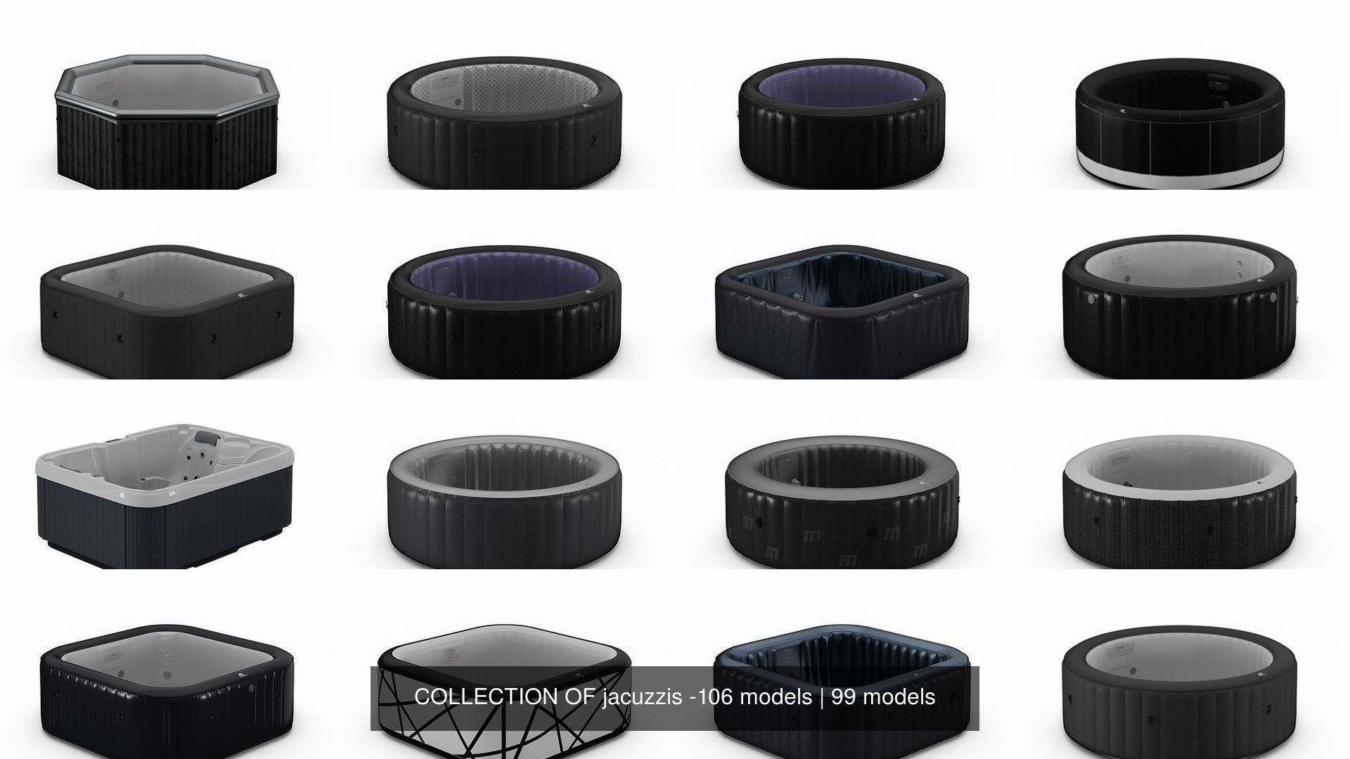 COLLECTION OF jacuzzis -106 models _141