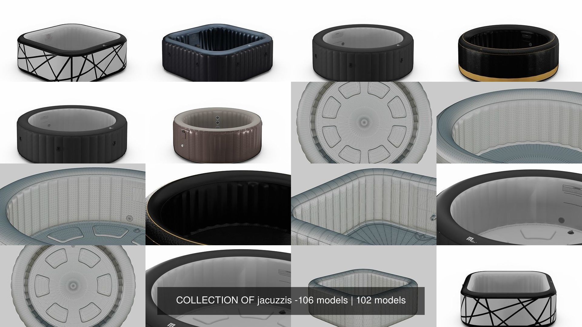 COLLECTION OF jacuzzis -106 models _166