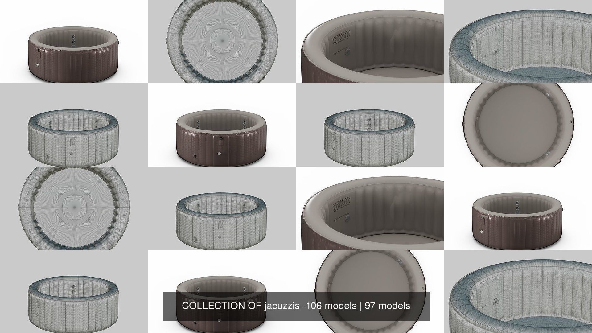 COLLECTION OF jacuzzis -106 models _171