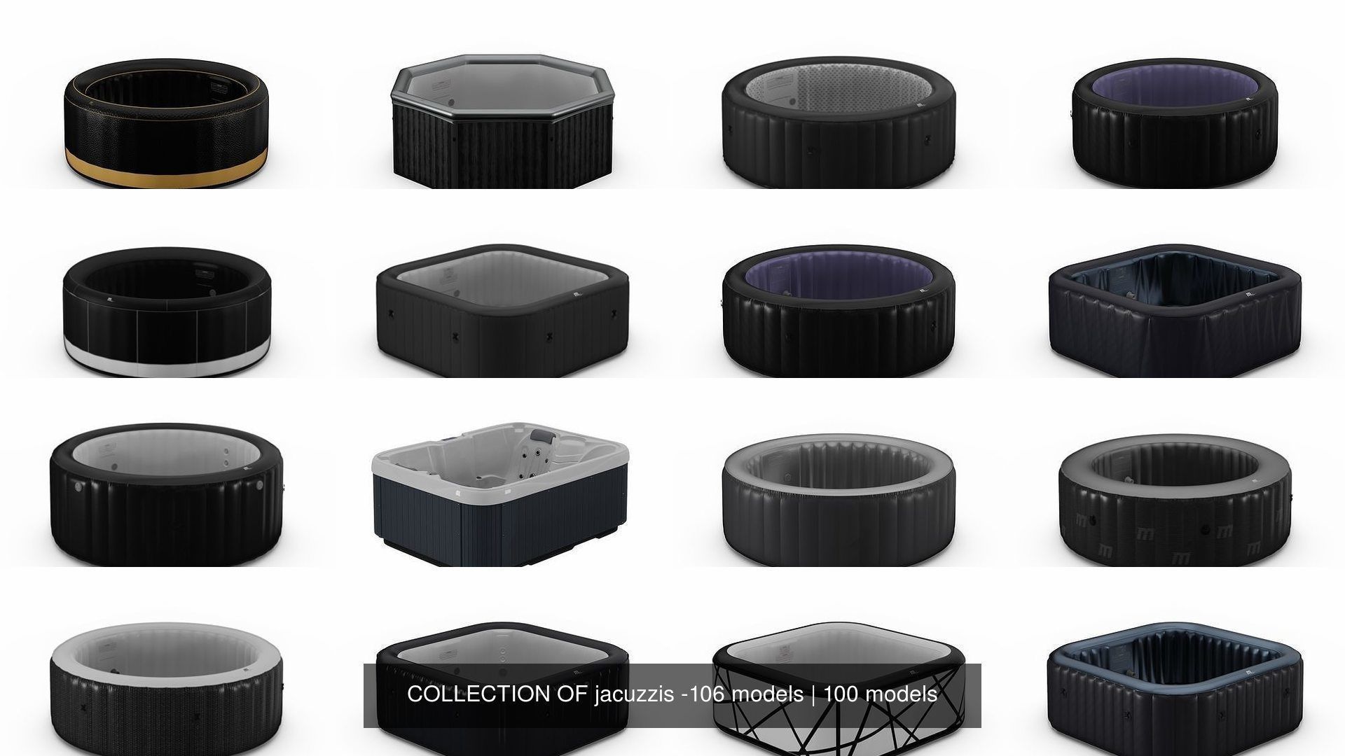 COLLECTION OF jacuzzis -106 models _140