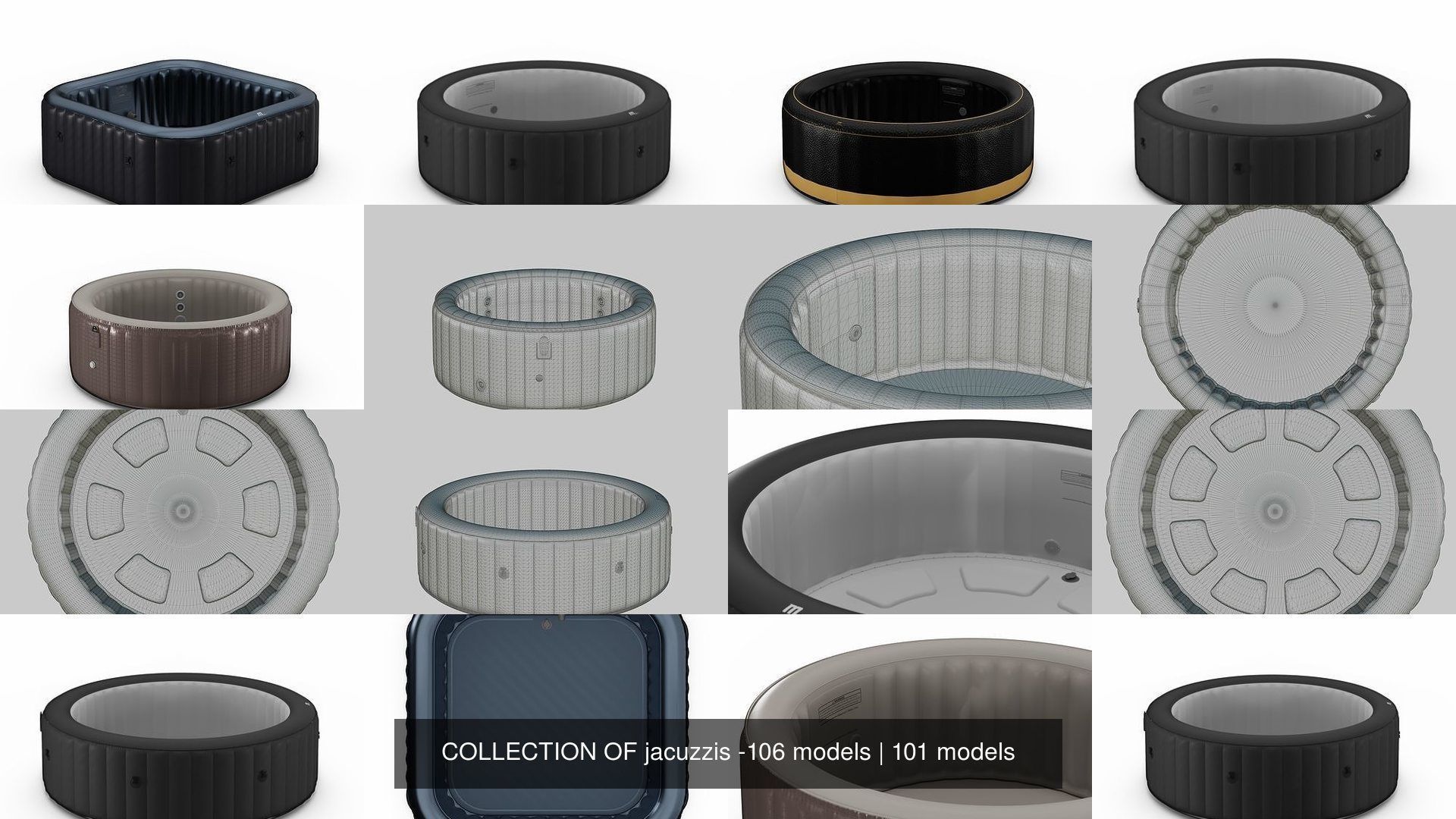 COLLECTION OF jacuzzis -106 models _167