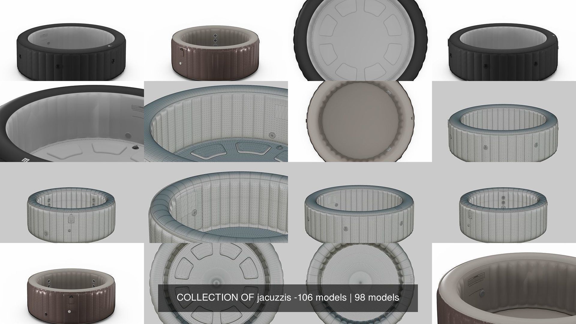 COLLECTION OF jacuzzis -106 models _170