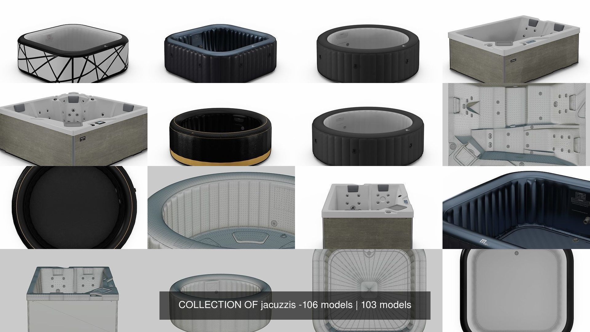 COLLECTION OF jacuzzis -106 models _174