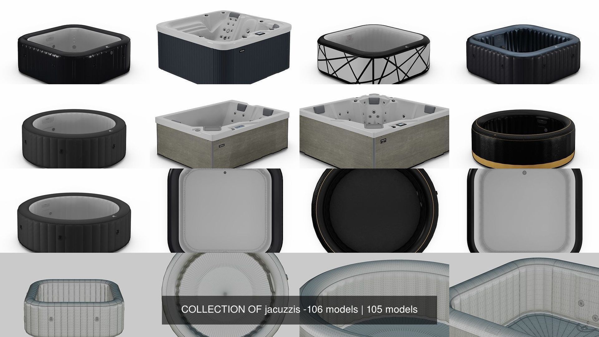 COLLECTION OF jacuzzis -106 models _172