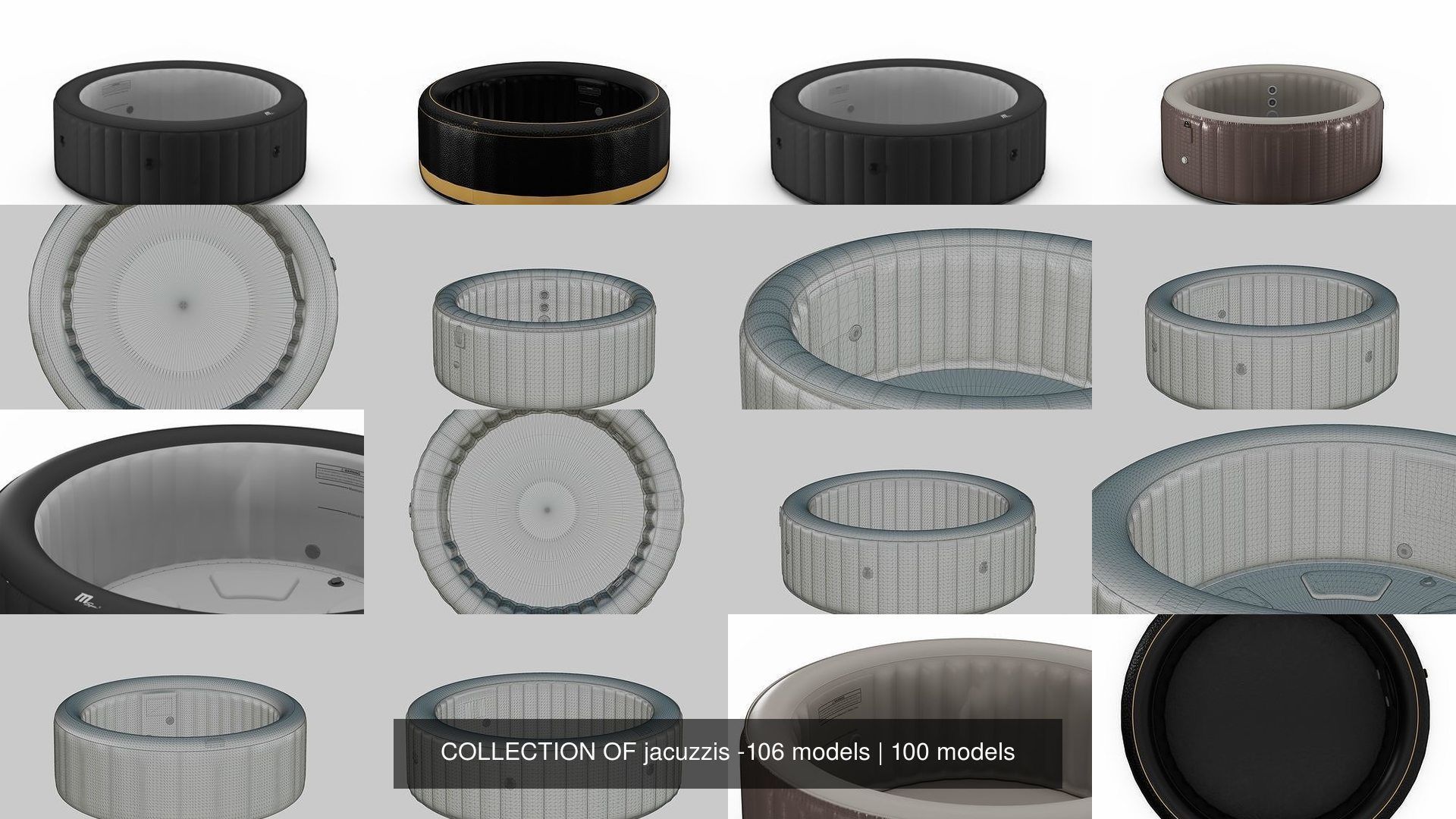 COLLECTION OF jacuzzis -106 models _168