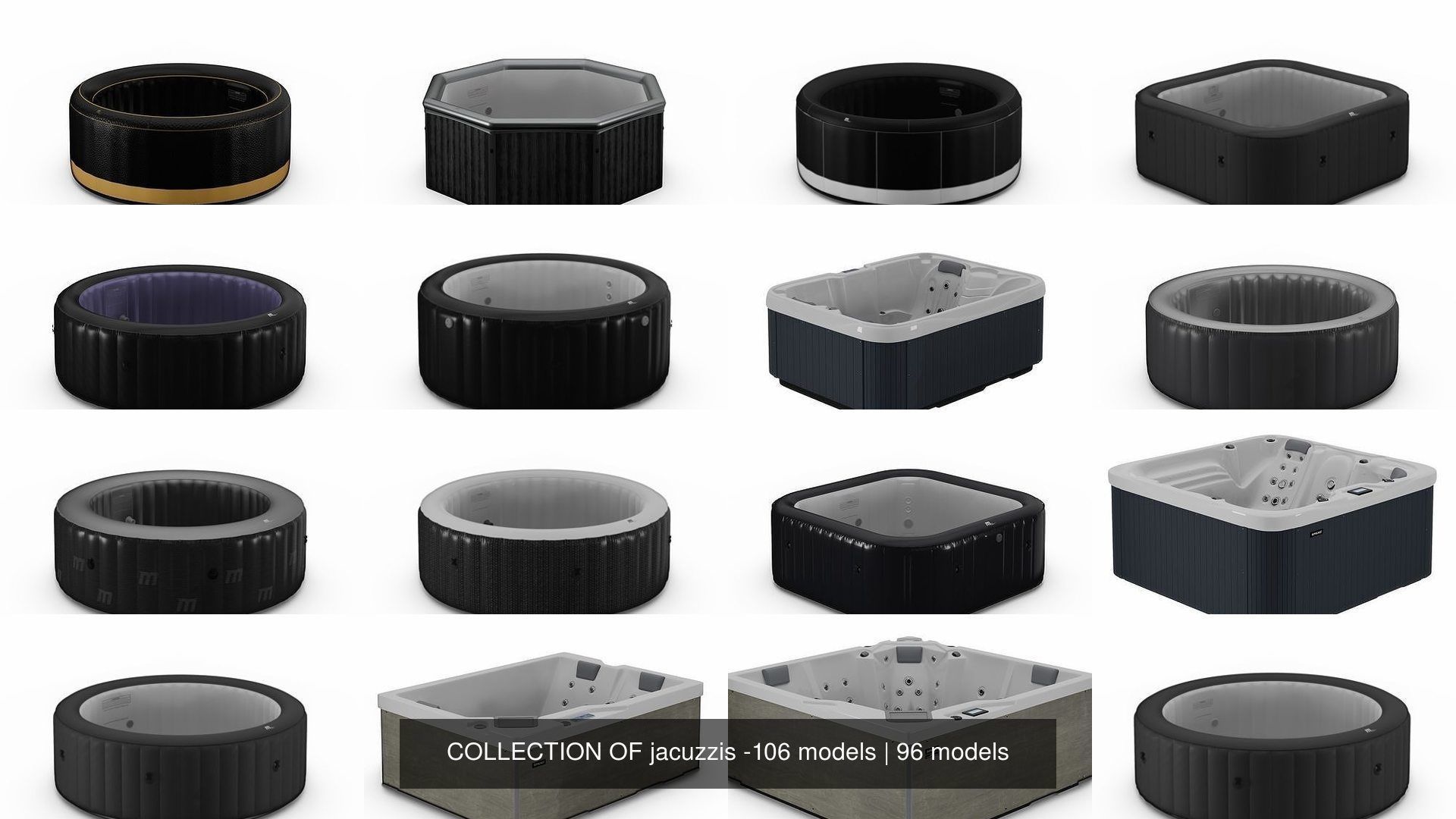 COLLECTION OF jacuzzis -106 models _153