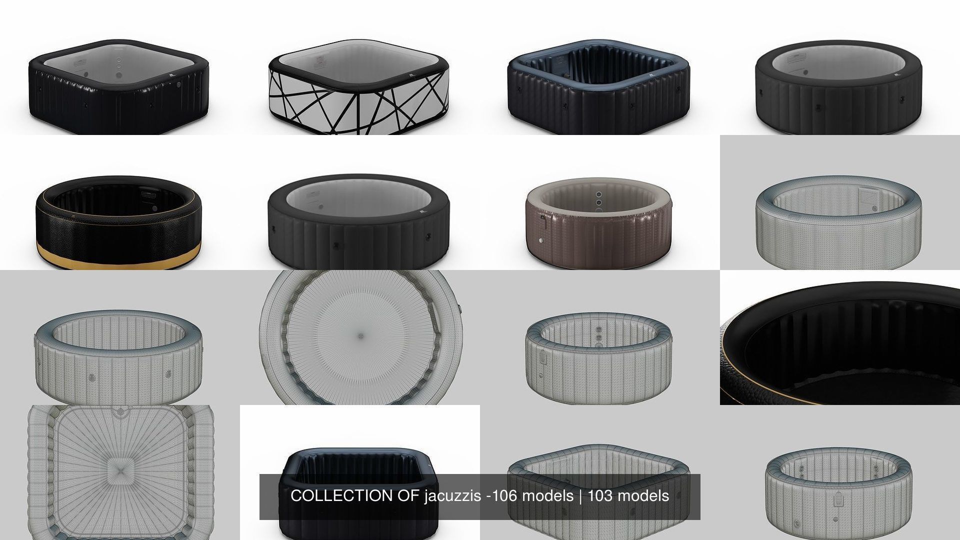 COLLECTION OF jacuzzis -106 models _165