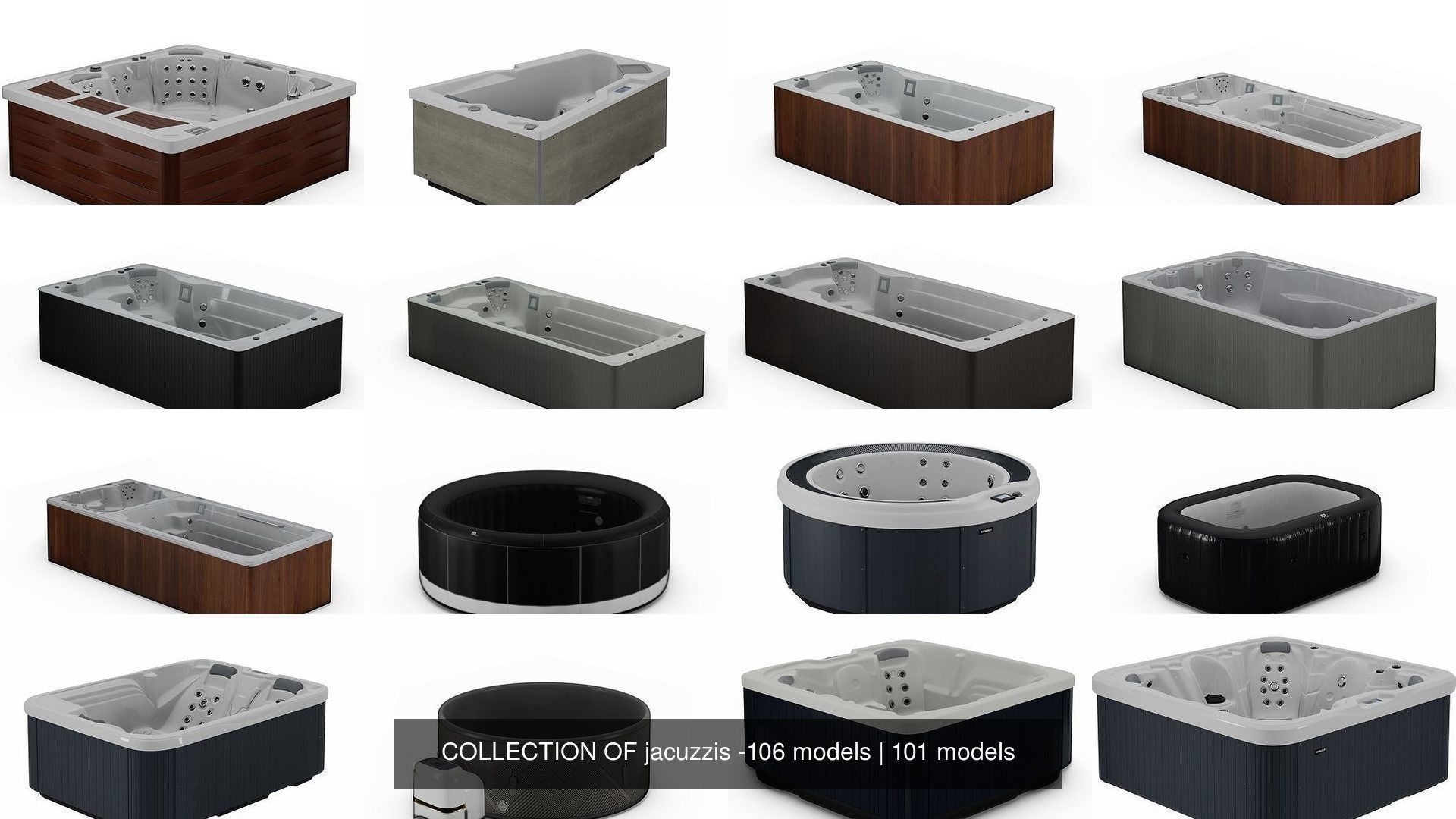 COLLECTION OF jacuzzis -106 models _111