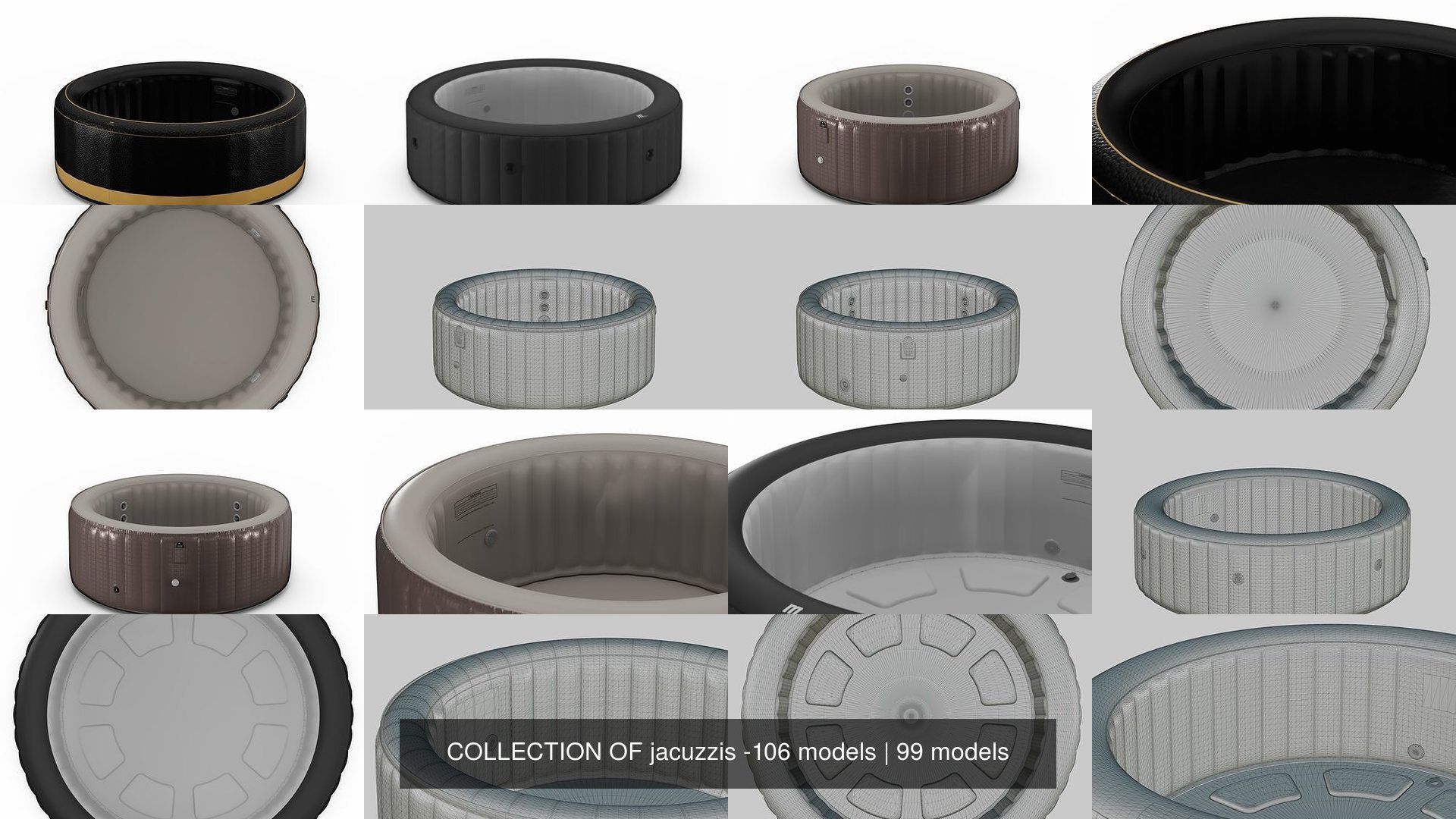 COLLECTION OF jacuzzis -106 models _169