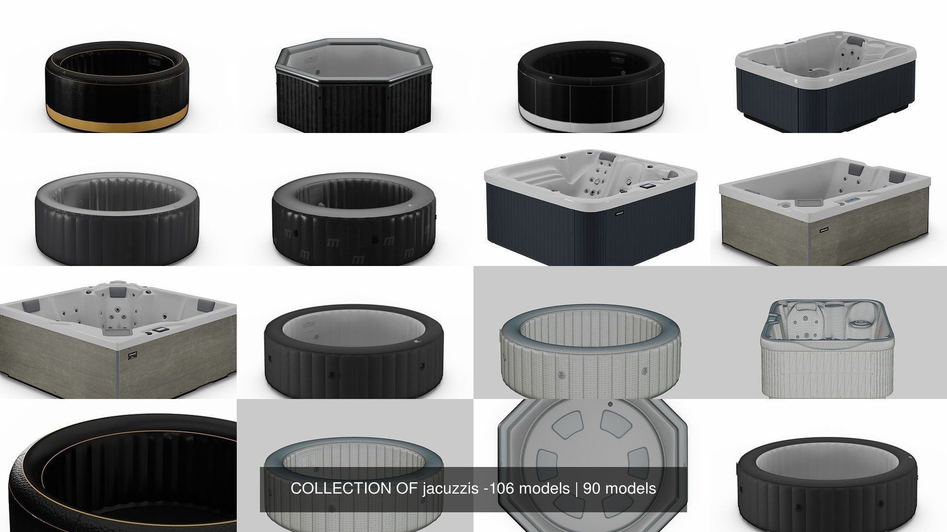 COLLECTION OF jacuzzis -106 models _159