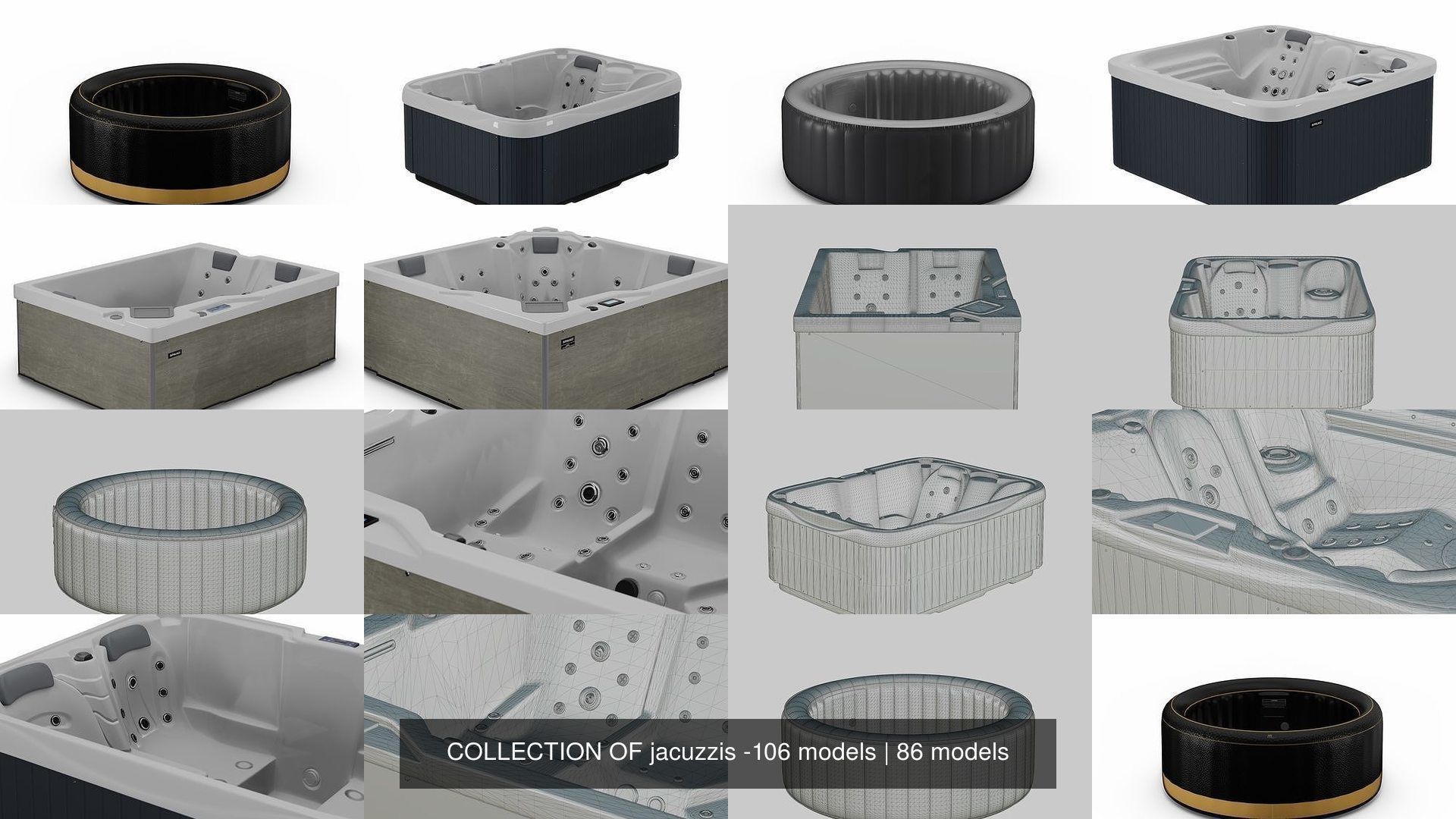 COLLECTION OF jacuzzis -106 models _163