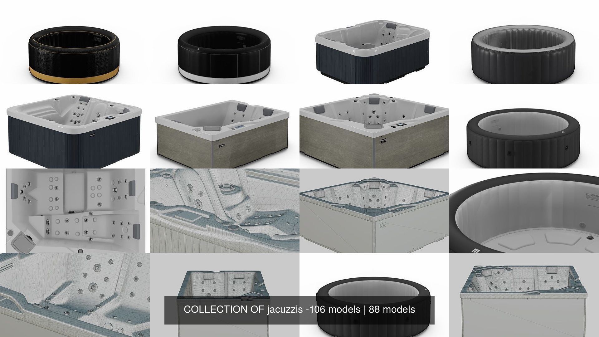 COLLECTION OF jacuzzis -106 models _161