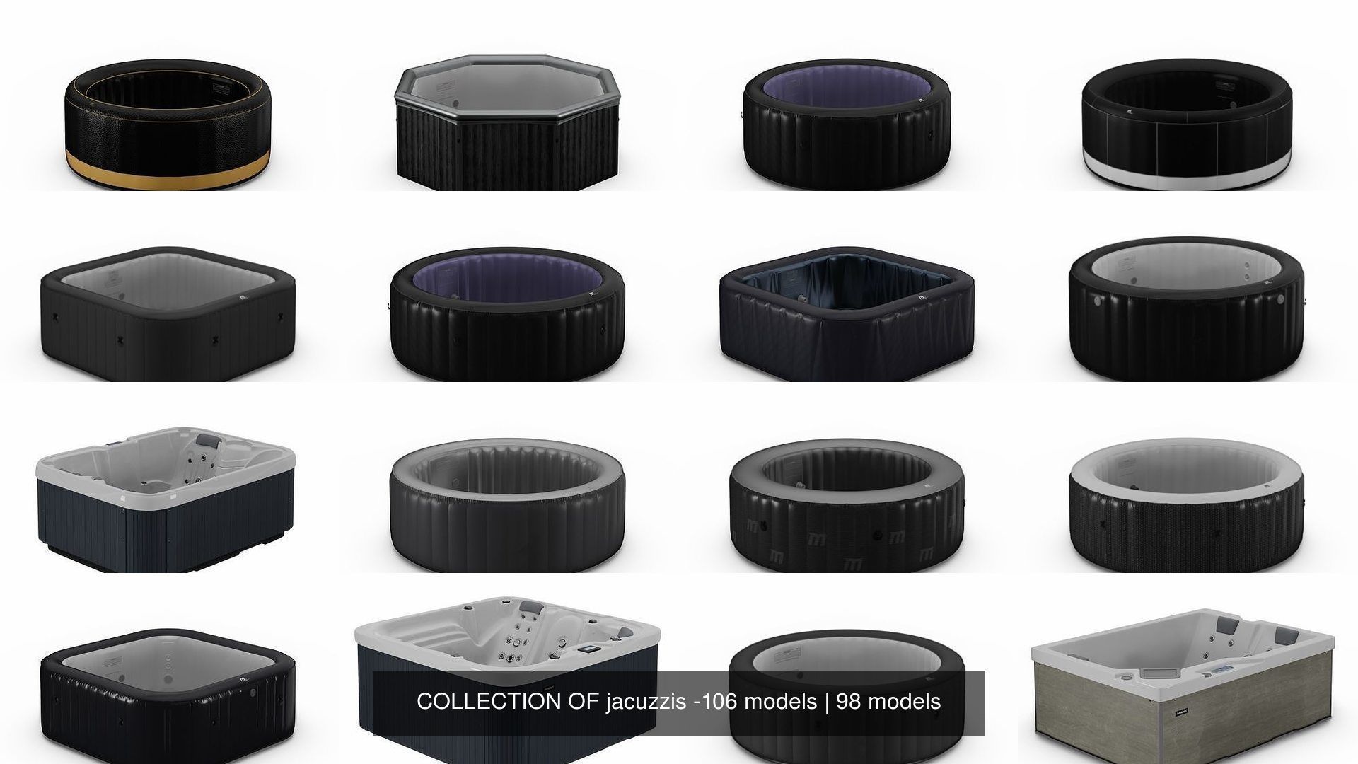 COLLECTION OF jacuzzis -106 models _151