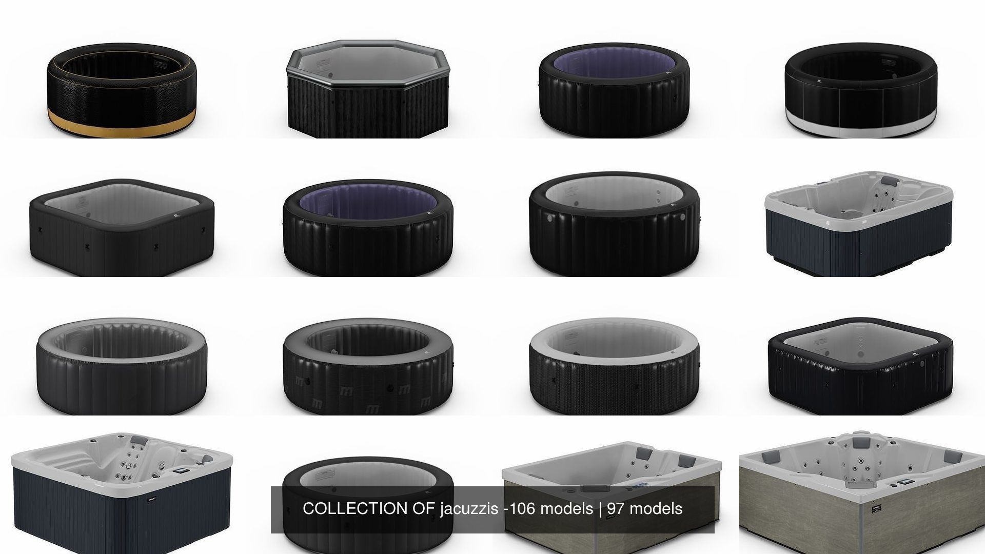 COLLECTION OF jacuzzis -106 models _152