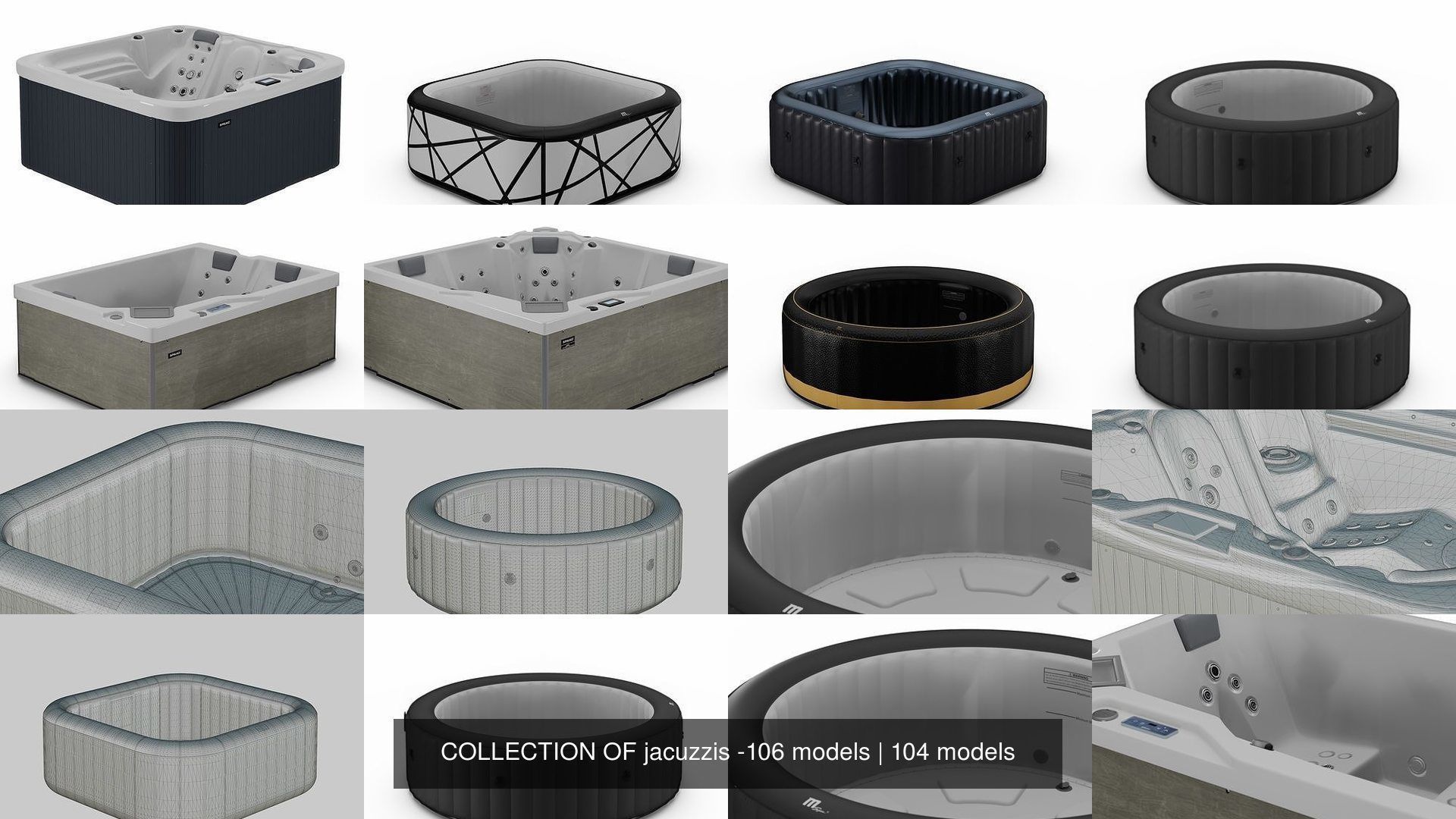 COLLECTION OF jacuzzis -106 models _173