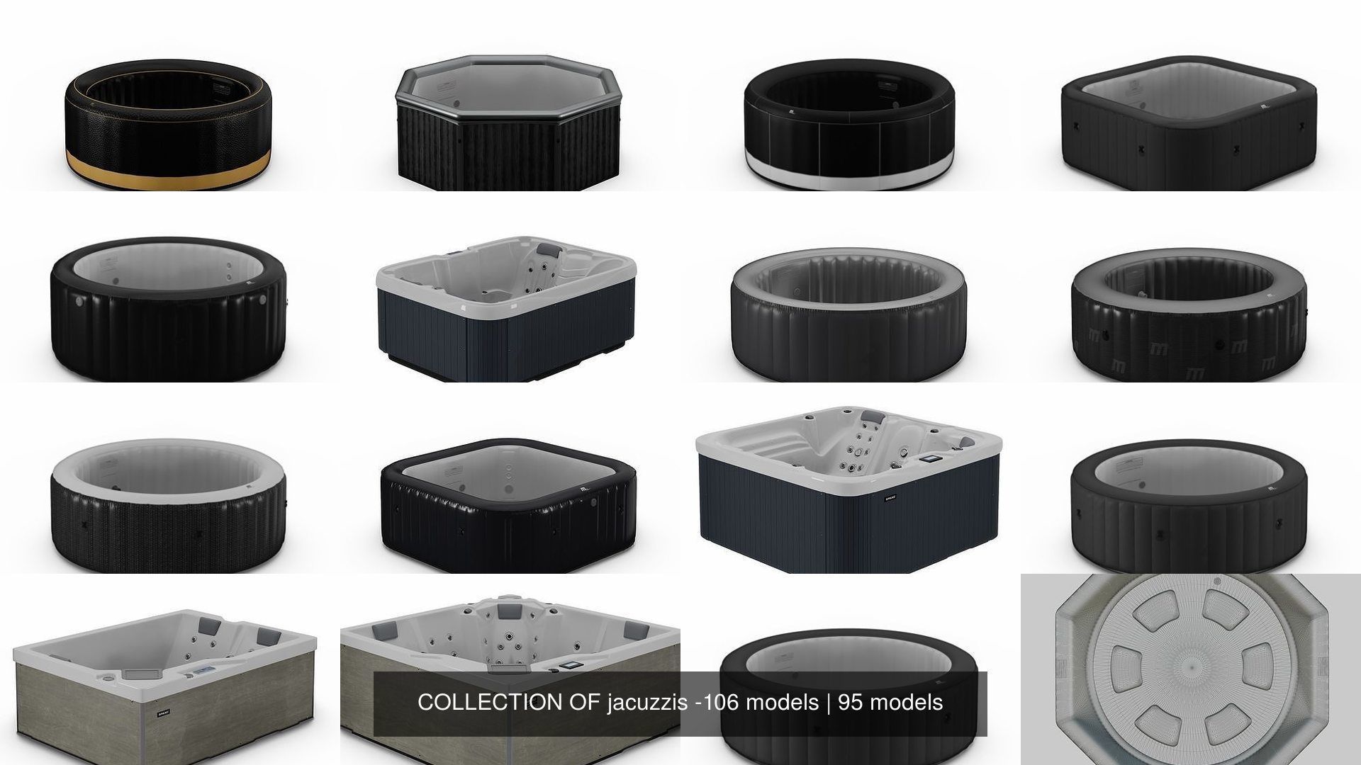 COLLECTION OF jacuzzis -106 models _154