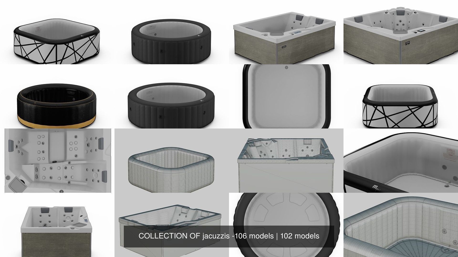 COLLECTION OF jacuzzis -106 models _175