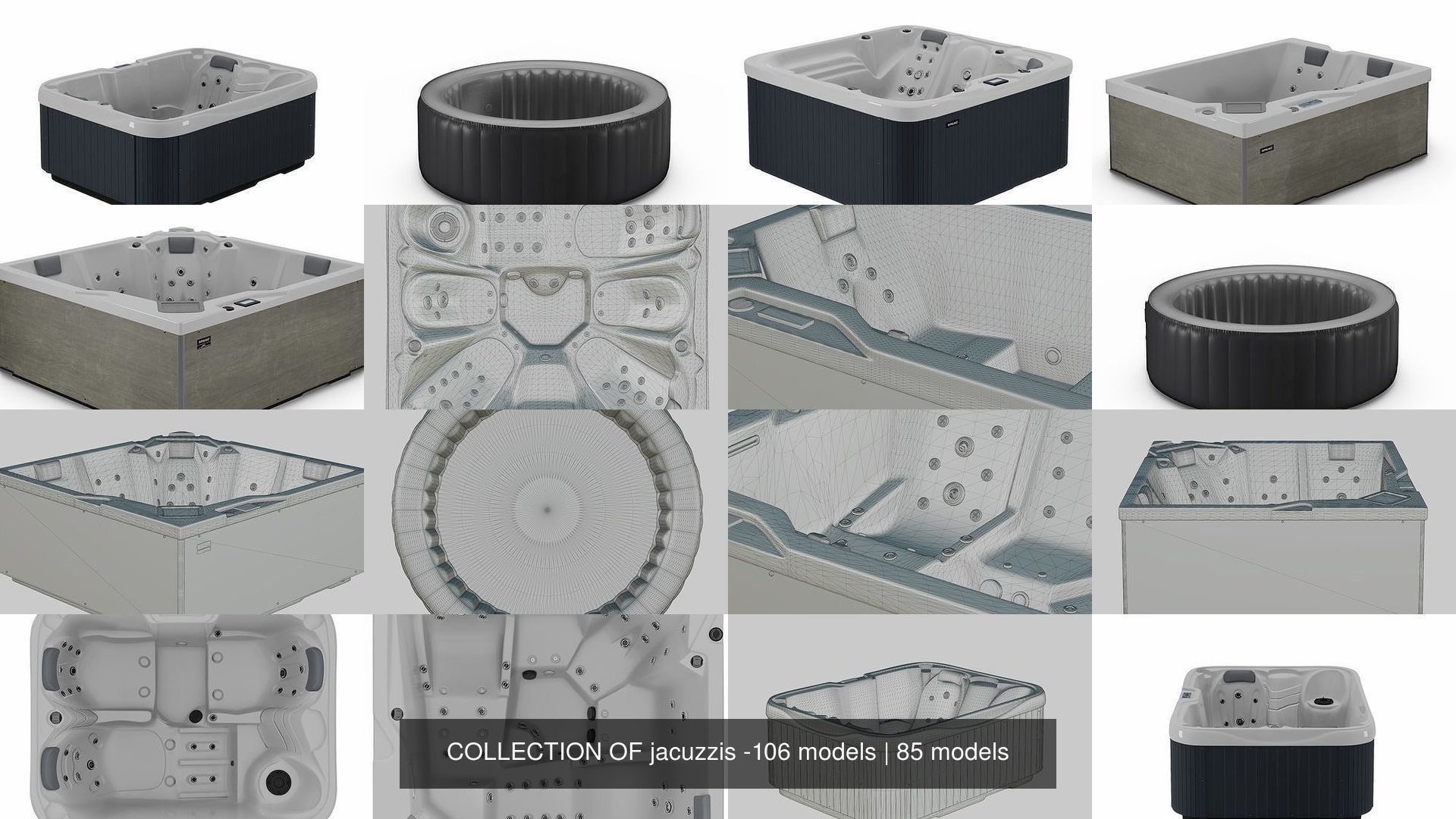 COLLECTION OF jacuzzis -106 models _164