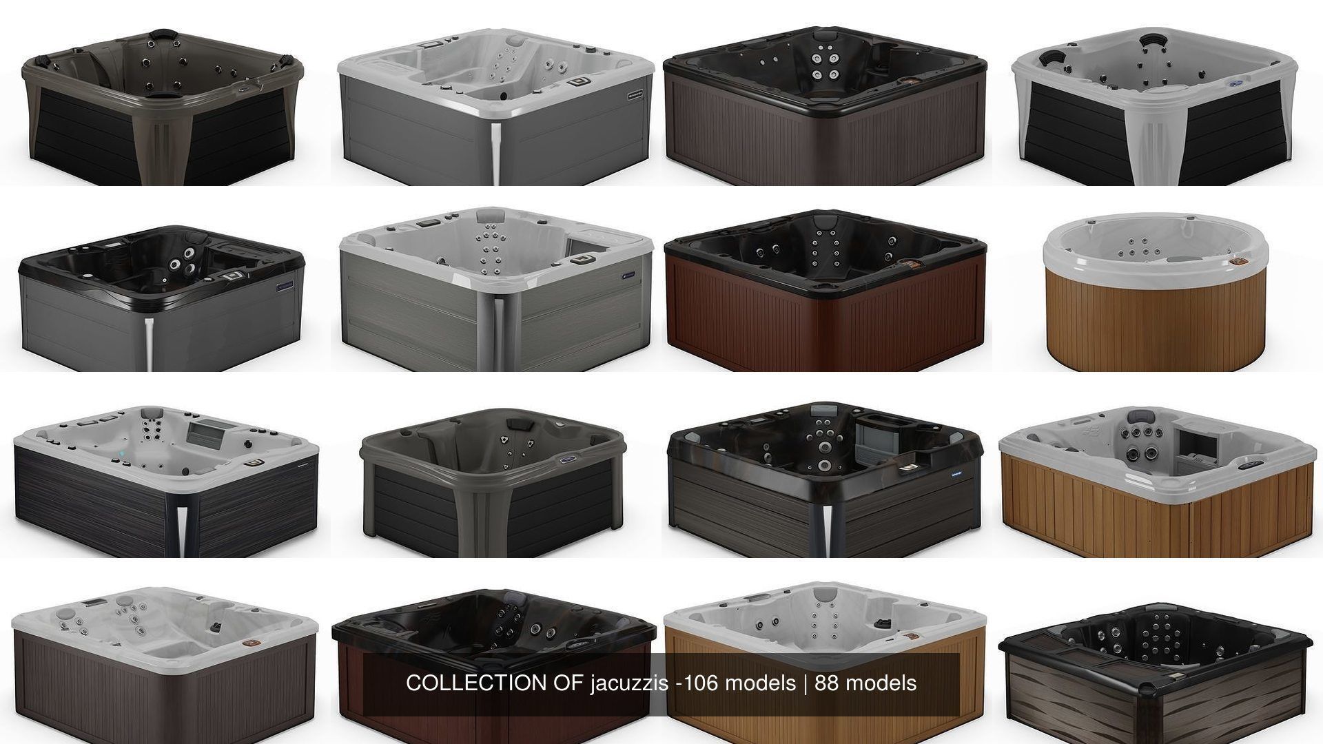 COLLECTION OF jacuzzis -106 models _105