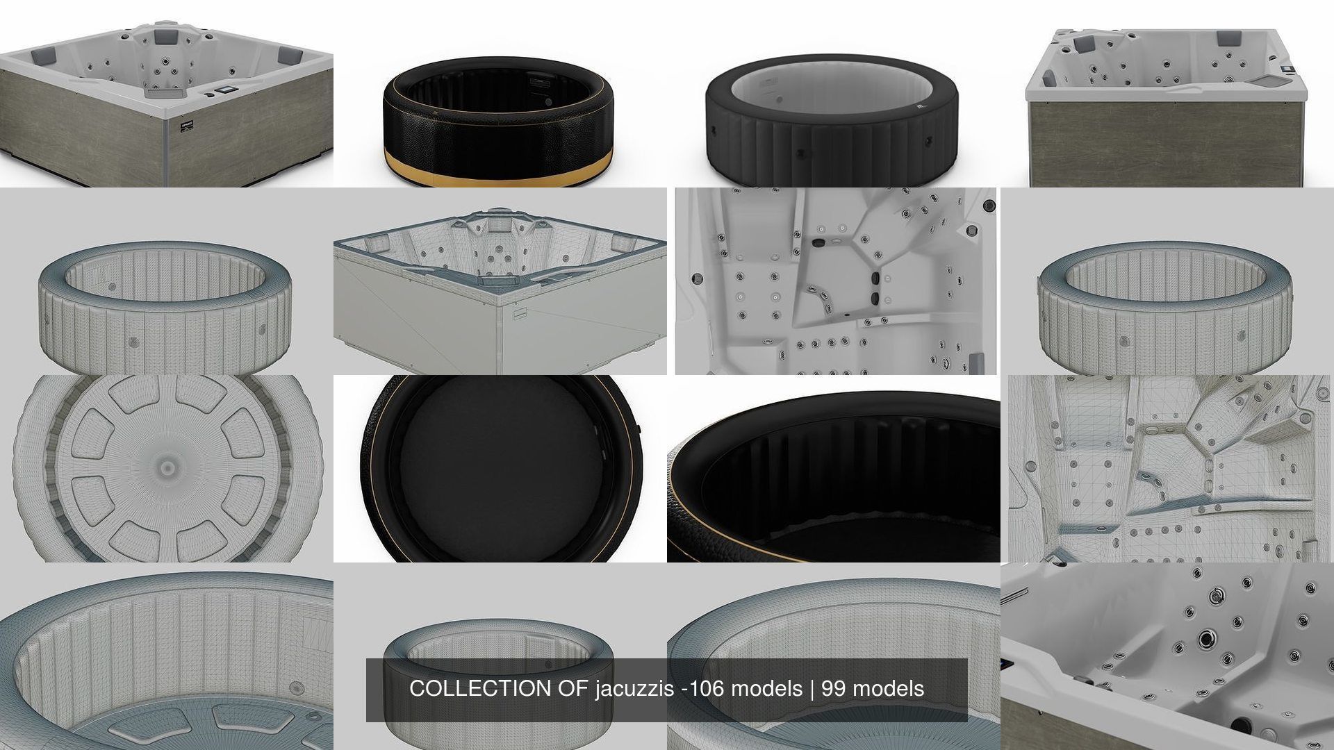 COLLECTION OF jacuzzis -106 models _178