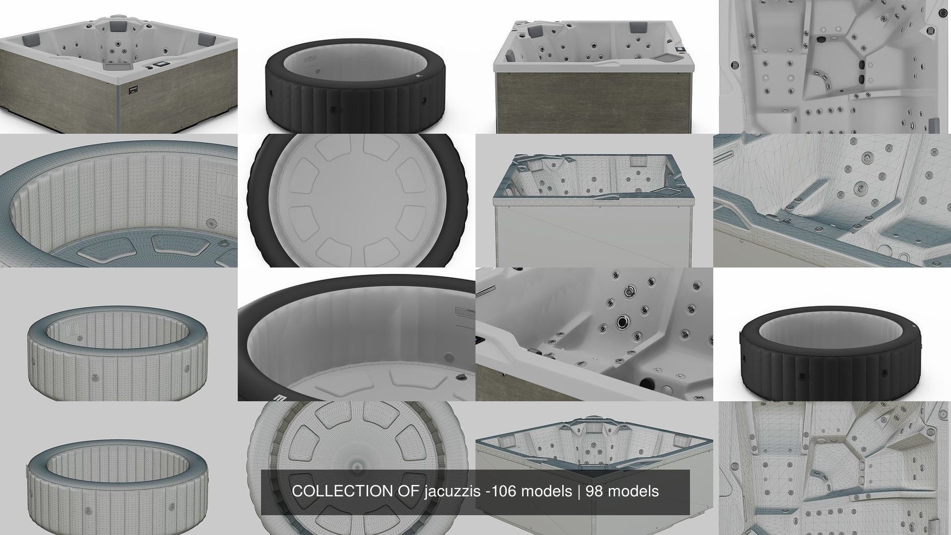 COLLECTION OF jacuzzis -106 models _179