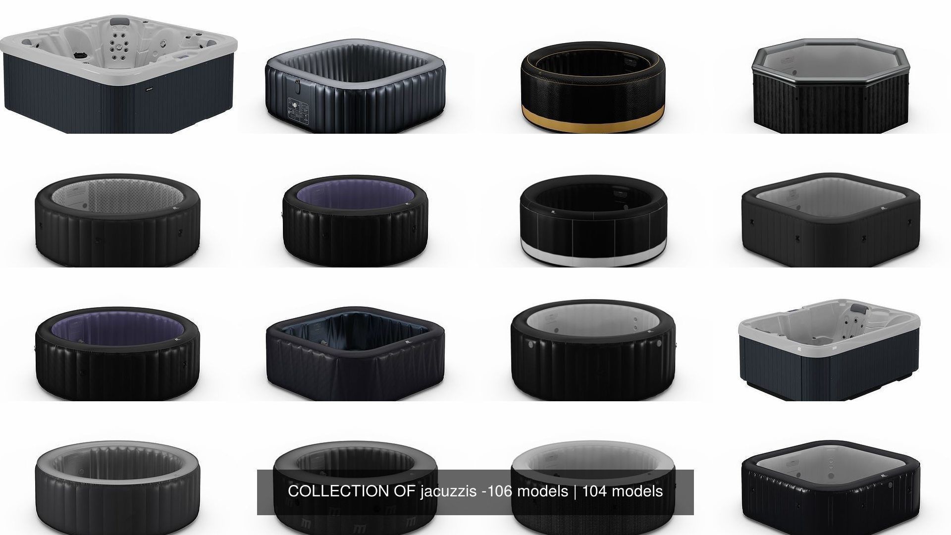 COLLECTION OF jacuzzis -106 models _145