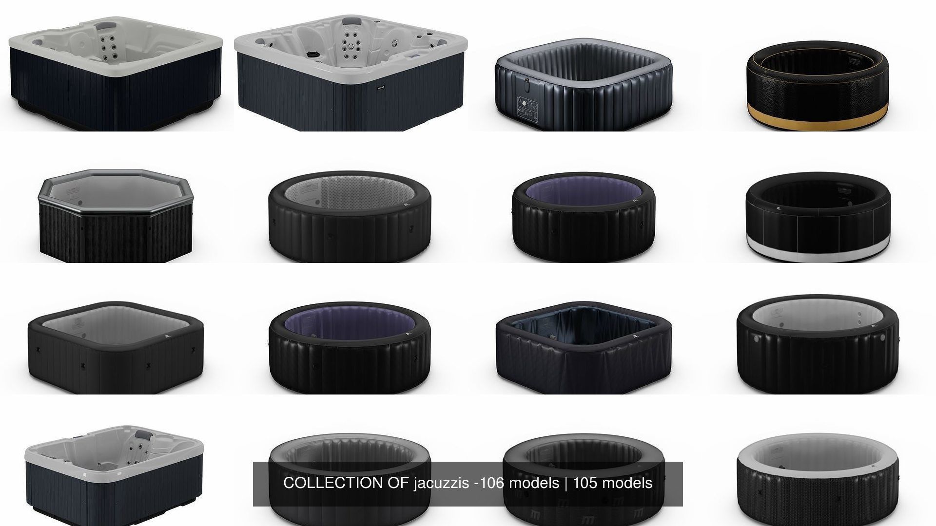 COLLECTION OF jacuzzis -106 models _144