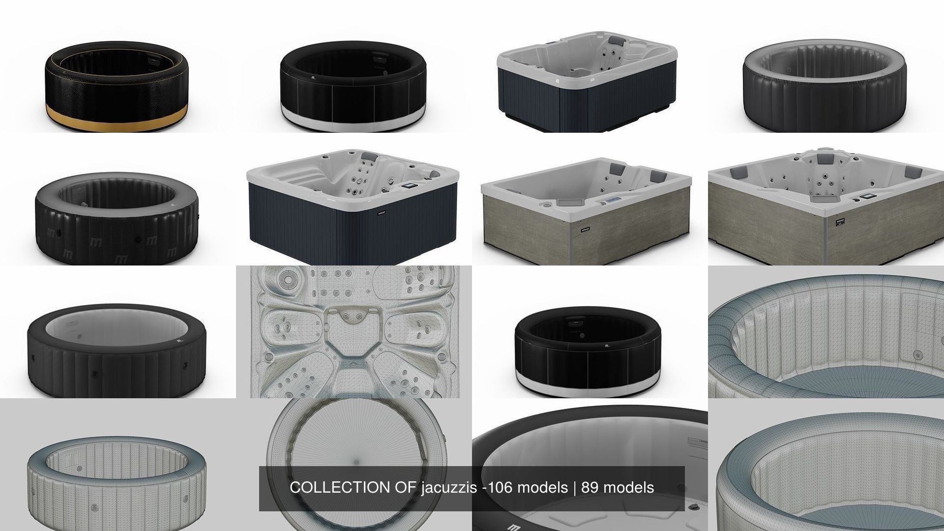 COLLECTION OF jacuzzis -106 models _160
