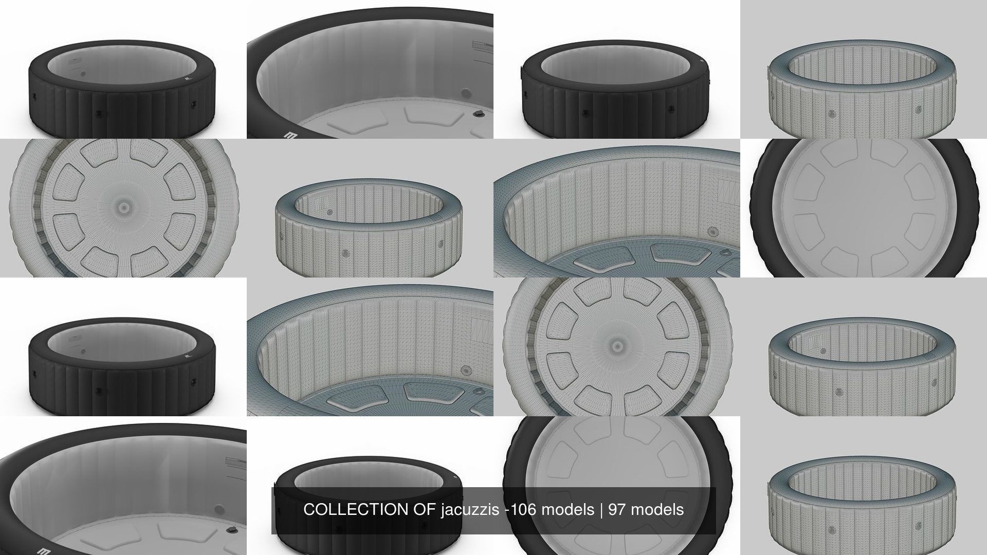 COLLECTION OF jacuzzis -106 models _180