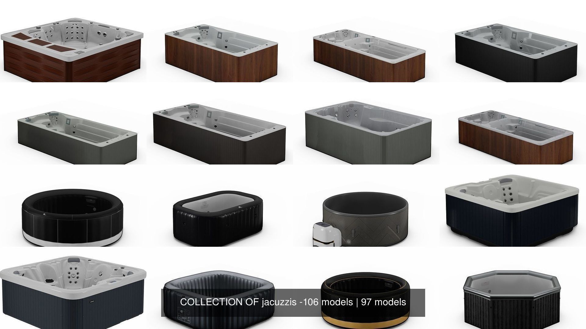 COLLECTION OF jacuzzis -106 models _115