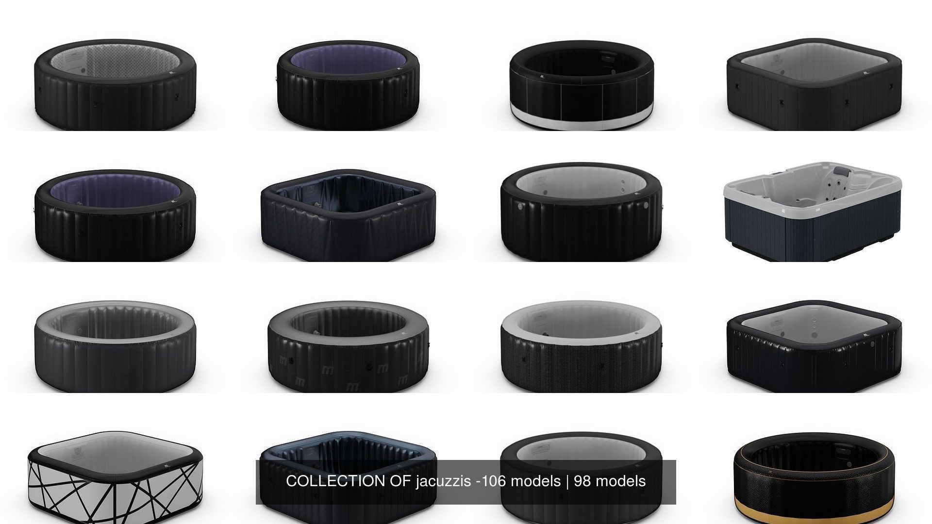 COLLECTION OF jacuzzis -106 models _142